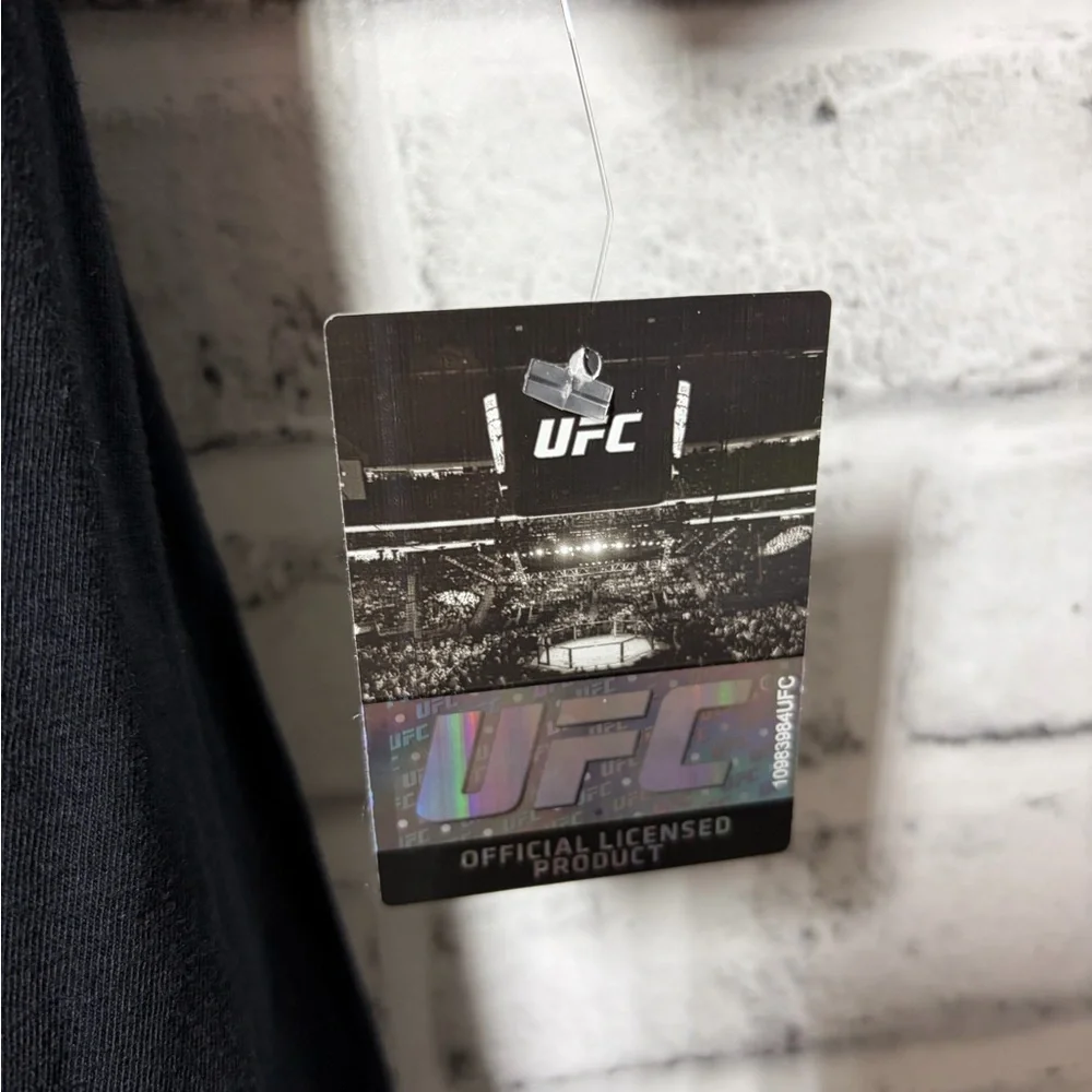 UFC Black Short Sleeve Tee with Red and Gold Logo - Picture 4 of 7